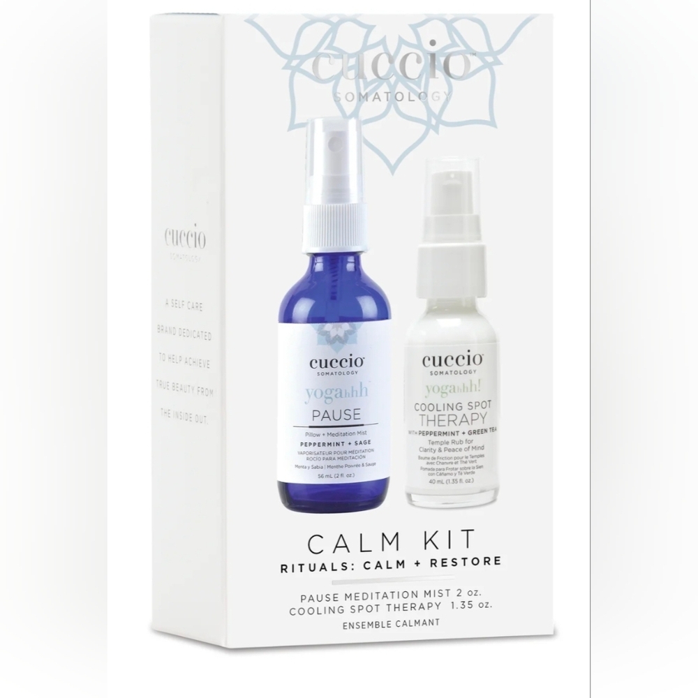 Cuccio Somatology CALM KIT Pause Meditation Mist & Cooling Spot Therapy